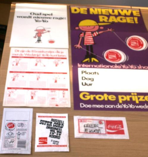 Oude set reclame De Nieuwe rage Coca-Cola Yo-Yo Jojo, Verzamelen, Merken en Reclamevoorwerpen, Zo goed als nieuw, Overige typen