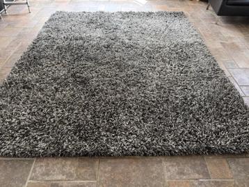 Vloerkleed 2.60 x 3.00, zwart wit grijs, hoogpolig beschikbaar voor biedingen