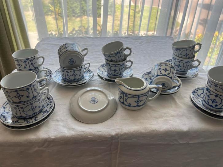 Jaeger Saksisch Blauw Servies, Huis en Inrichting, Keuken | Servies, Gebruikt, Kop(pen) en/of Schotel(s), Overige stijlen, Porselein