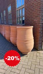 Mega Terracotta potten, Tuin en Terras, Bloempotten, Ophalen, Rond, Nieuw, Tuin