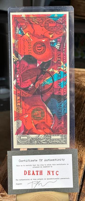 DEATH NYC - Charizard Pop Art 1 $ dollar biljet beschikbaar voor biedingen