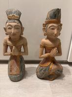 2 Houten Bali Poppen uit Bali- 40 cm, Ophalen of Verzenden, Nieuw