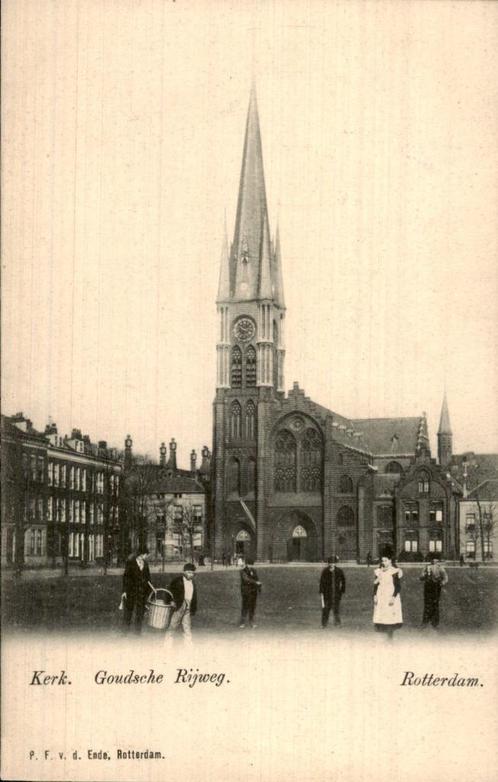 goudsche rijweg . rotterdam ., Verzamelen, Ansichtkaarten | Nederland, Ongelopen, Zuid-Holland, Voor 1920, Verzenden