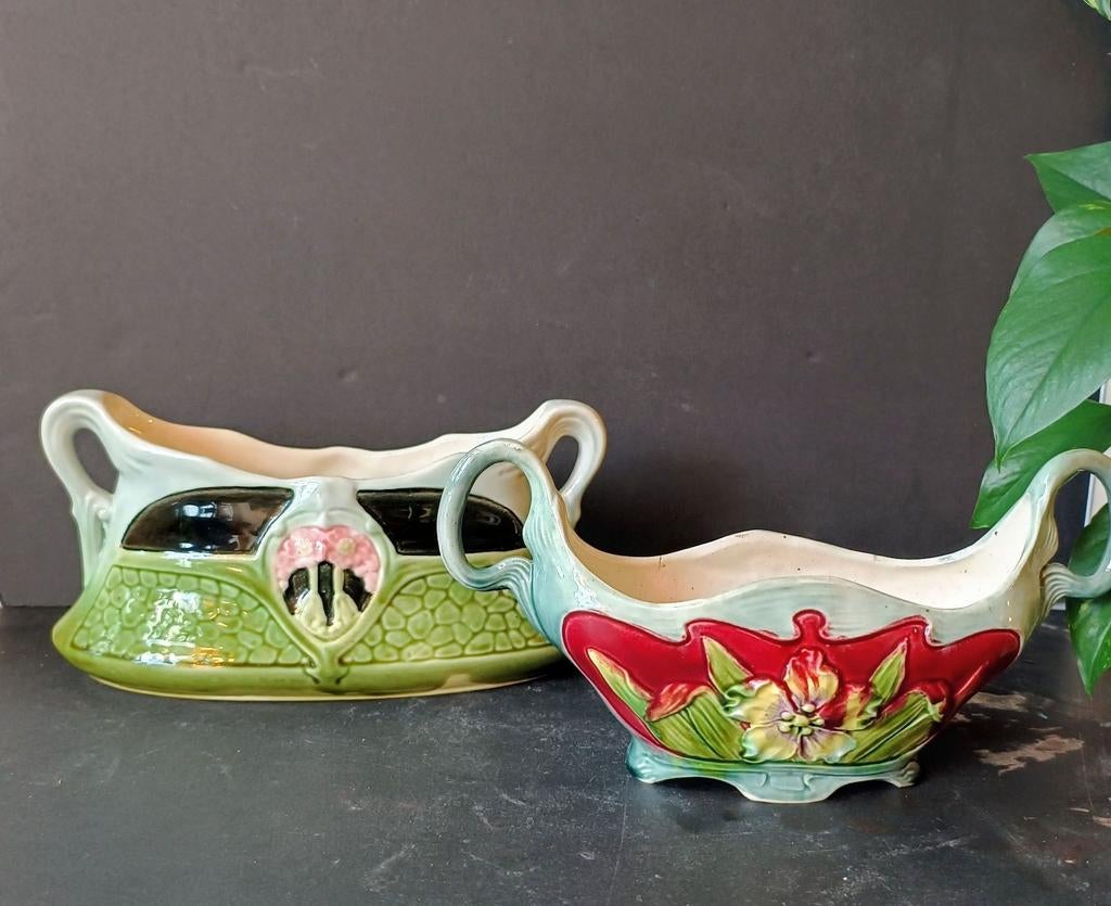 Twee Antieke Jardinières, Ophalen of Verzenden