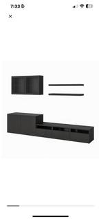 BESTÄ tv meubel IKEA complete set, Ophalen, 100 tot 150 cm, Zo goed als nieuw, 150 tot 200 cm