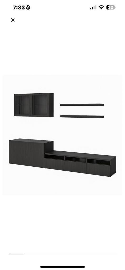 BESTÄ tv meubel IKEA complete set, Huis en Inrichting, Kasten | Televisiemeubels, Zo goed als nieuw, 150 tot 200 cm, 100 tot 150 cm