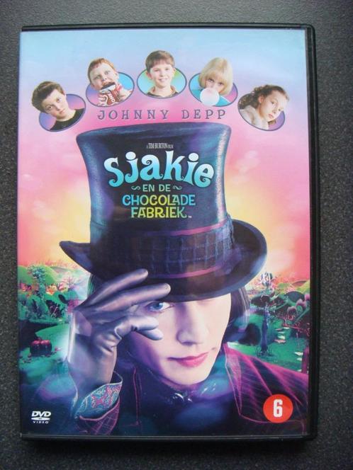 Sjakie en de Chocolade Fabriek met Johnny Depp, Cd's en Dvd's, Dvd's | Avontuur, Zo goed als nieuw, Vanaf 6 jaar, Ophalen of Verzenden