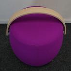 Offecct Carry On Kruk | Poef | Hocker | Paars | Draagbaar, Huis en Inrichting, Hout, Minder dan 50 cm, -, Rond