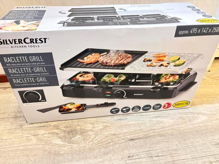Gourmetstel met 3 Borden - Nieuw in Doos!, Witgoed en Apparatuur, Grillplaten, Nieuw, Tafelgrill, Ophalen of Verzenden