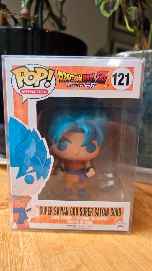 Funko Pop! Goku SSGSS #121 - Resurrection F - Vaulted, Kinderen en Baby's, Speelgoed | Actiefiguren, Zo goed als nieuw, Ophalen of Verzenden
