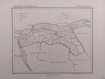 143 / Litho uit 1867 door J. Kuyper van Pernis ZH beschikbaar voor biedingen