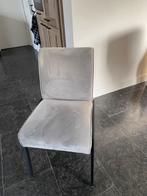 Te koop, zes mooie stoelen. Licht grijze stof ( velvet), Ophalen, Zo goed als nieuw, Vijf, Zes of meer stoelen, Stof