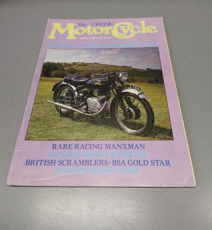 The Classic Motorcycle april 1986, Boeken, Motoren, Gelezen, Ophalen of Verzenden