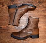 OMNIO - leren Lace Up boots brown - maat 38, Kleding | Dames, Schoenen, Bruin, Lage of Enkellaarzen, Nieuw, Ophalen of Verzenden