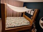 Massief houten bed, Huis en Inrichting, Slaapkamer | Bedden, Ophalen, Gebruikt, 210 cm, Tweepersoons
