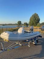 GRAND G340 Golden Line rib + Honda 20 pk + PEGA trailer, Zo goed als nieuw, Benzine, Minder dan 70 pk, Overige materialen