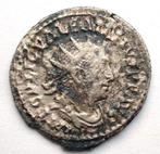 Zilveren Romeinse munt Valerianus, Ophalen of Verzenden, Italië, Losse munt