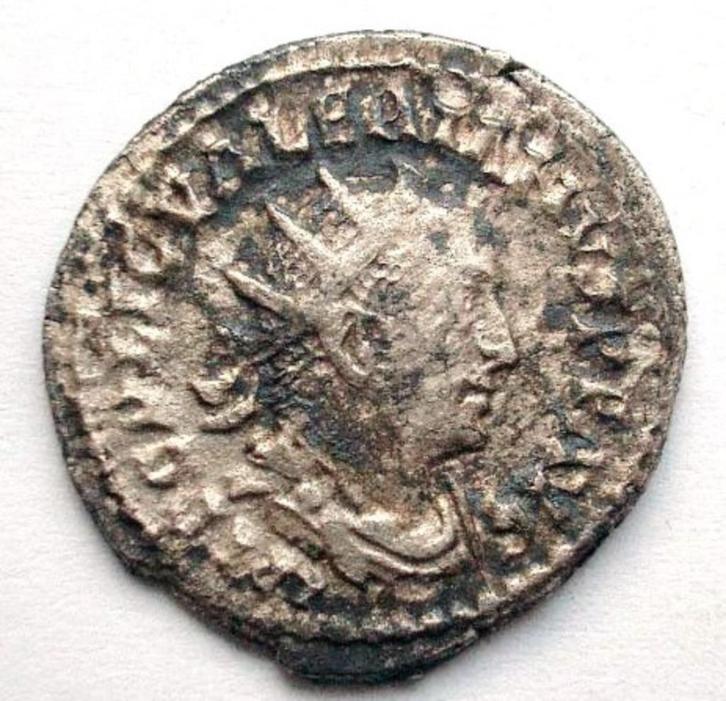 Zilveren Romeinse munt Valerianus, Postzegels en Munten, Munten | Europa | Niet-Euromunten, Losse munt, Italië, Ophalen of Verzenden