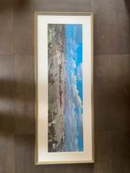 Schilderij Jerusalem langwerpig gouden lijst stad, Huis en Inrichting, Woonaccessoires | Schilderijen, Tekeningen en Foto's, Ophalen of Verzenden
