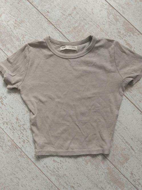 PULL&BEAR topje mt S, Kleding | Dames, Tops, Gedragen, Maat 36 (S), Beige, Korte mouw, Ophalen
