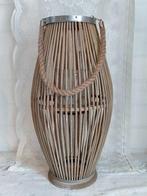 Groot windlicht/lantaarn Clayre en Eef, Huis en Inrichting, Woonaccessoires | Kandelaars en Kaarsen, 25 tot 50 cm, Beige, Nieuw