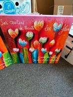 2 canva  schilderijen met certificaat, Ophalen
