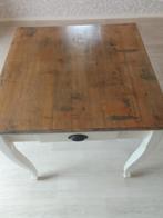 Tafel 70x70 met 4 laden - Afschroefbare poten, Antiek en Kunst, Antiek | Meubels | Tafels, Ophalen