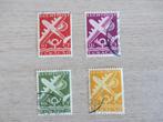 Luchtpost Curacao 1947 Postzegels, Ophalen of Verzenden, Gestempeld, Vliegtuigen
