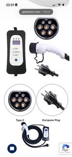 EV Thuislader auto 220 Volt, type 2,  8-16 Ampere 3.7 KW,, Ophalen, Zo goed als nieuw, Laadkabel