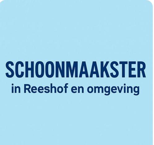 schoonmaakster aangeboden Tilburg reeshof/omgeving, Vacatures, Vacatures | Schoonmaak en Facilitaire diensten, MBO, Vanaf 10 jaar