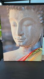 Canvas schilderij 60x80 cm - Wanddecoratie Buddha, Ophalen