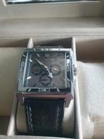 Festina F1656B horloge leren armband, Ophalen of Verzenden, Zo goed als nieuw, Zwart