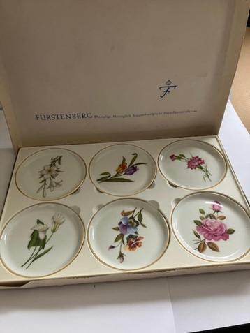Complete set van 6 Porseleinen bordjes Furstenberg (V034B) beschikbaar voor biedingen