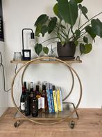 Dranktafel Riverdale Amaro Goud, Huis en Inrichting, Tafels | Sidetables, Ophalen, Zo goed als nieuw, 25 tot 50 cm, Rond