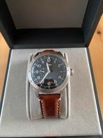Oris Big Crown Propilot GMT  Bruin Lederenband, Overige merken, Leer, Staal, Polshorloge