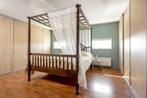 Beeldschoon, houten hemelbed te koop 160x200, Huis en Inrichting, Slaapkamer | Bedden, Ophalen, Orientaals, Bruin, Tweepersoons