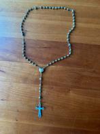 Vintage/antieke Alpacca rozenkrans, Verzamelen, Ophalen of Verzenden, Gebruikt, Overige typen, Christendom | Katholiek