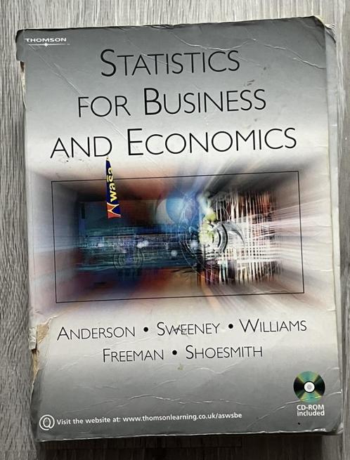 Statistics for Business and Economics, Boeken, Studieboeken en Cursussen, Zo goed als nieuw, WO, Beta, Ophalen of Verzenden