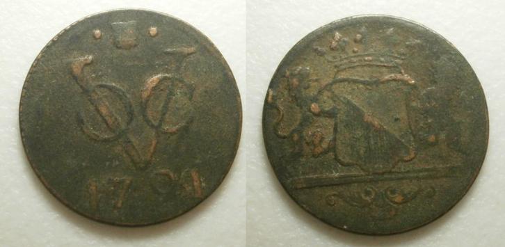 Utrecht VOC Duit 1794, Postzegels en Munten, Munten | Nederland, Losse munt, 1 cent, Vóór koninkrijk, Ophalen of Verzenden