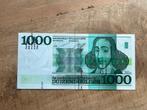 UNC 1000 gulden biljet, bestempeld, Postzegels en Munten, Bankbiljetten | Nederland, Ophalen of Verzenden, 1000 gulden