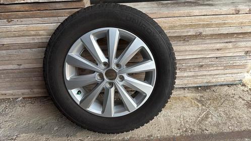 Originele Seat/VW lichtmetalen velgen als winterset., Auto-onderdelen, Banden en Velgen, Banden en Velgen, Winterbanden, 15 inch