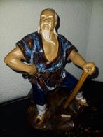 Mudman modderman man met bijl houthakker 25cm, Antiek en Kunst, Ophalen of Verzenden