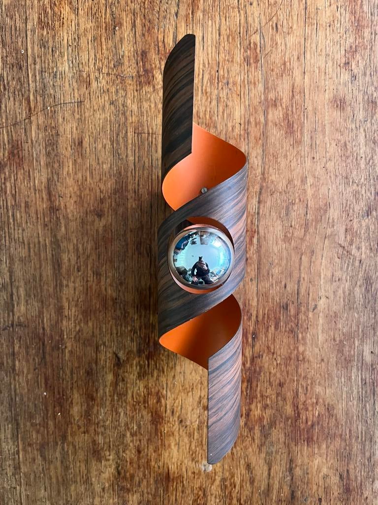 Vintage Wandlamp Phillips Polam, Ophalen of Verzenden, Zo goed als nieuw, Metaal