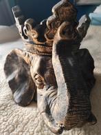 Olifant plantenbak / decoratie, Tuin en Terras, Bloembakken en Plantenbakken, Overige materialen, Gebruikt, Minder dan 30 cm, Rond