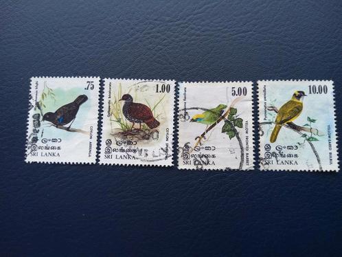 Sri Lanka Vogelserie - 4 Gestempelde Postzegels, Postzegels en Munten, Postzegels | Thematische zegels, Gestempeld, Dier of Natuur