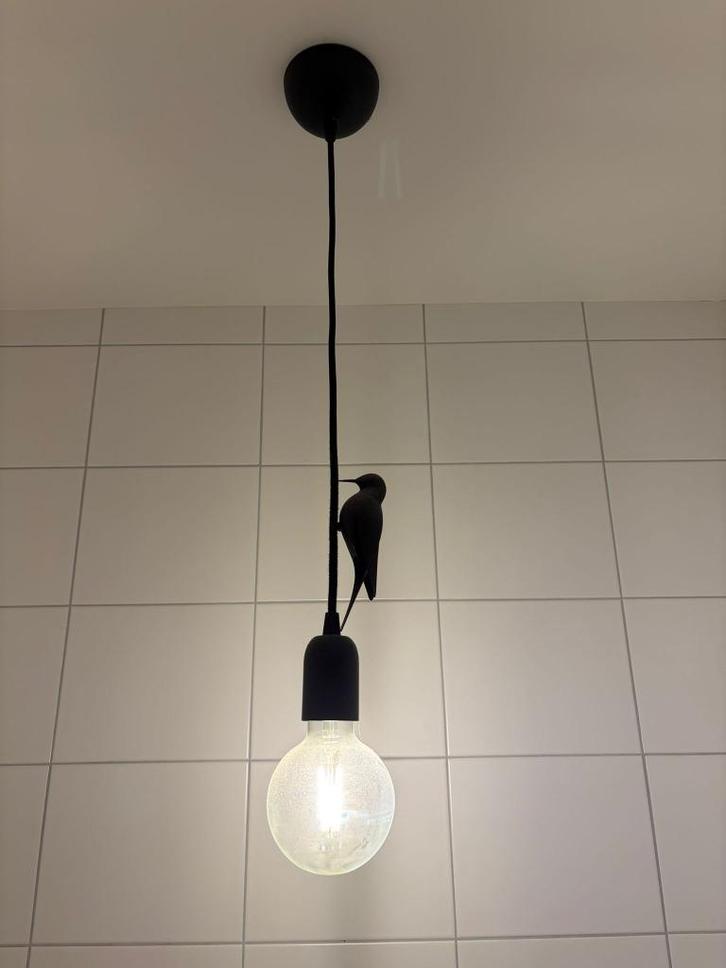 Studio Macura - hanglamp Leti zwart, Huis en Inrichting, Lampen | Hanglampen, Zo goed als nieuw, 75 cm of meer, Overige materialen