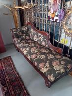 Antieke chaise longue, Ophalen, Gebruikt, Driepersoons, Hout