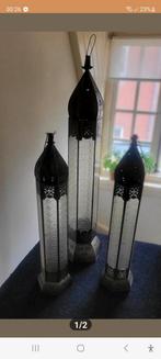 Set 3 Marokkaanse lampen 120,-, Ophalen of Verzenden, Zo goed als nieuw, Vrijstaande haard