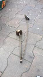 zwenkbare en draaibare plafondlamp , messing., Ophalen, Zo goed als nieuw, Glas