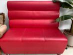 Horeca banken - Wandbanken - Loungebanken, Rood, 2 stuks, Ophalen, Gebruikt